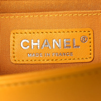 Chanel Lambskin Quilted Medium Boy Flap Yellow 6 of 10