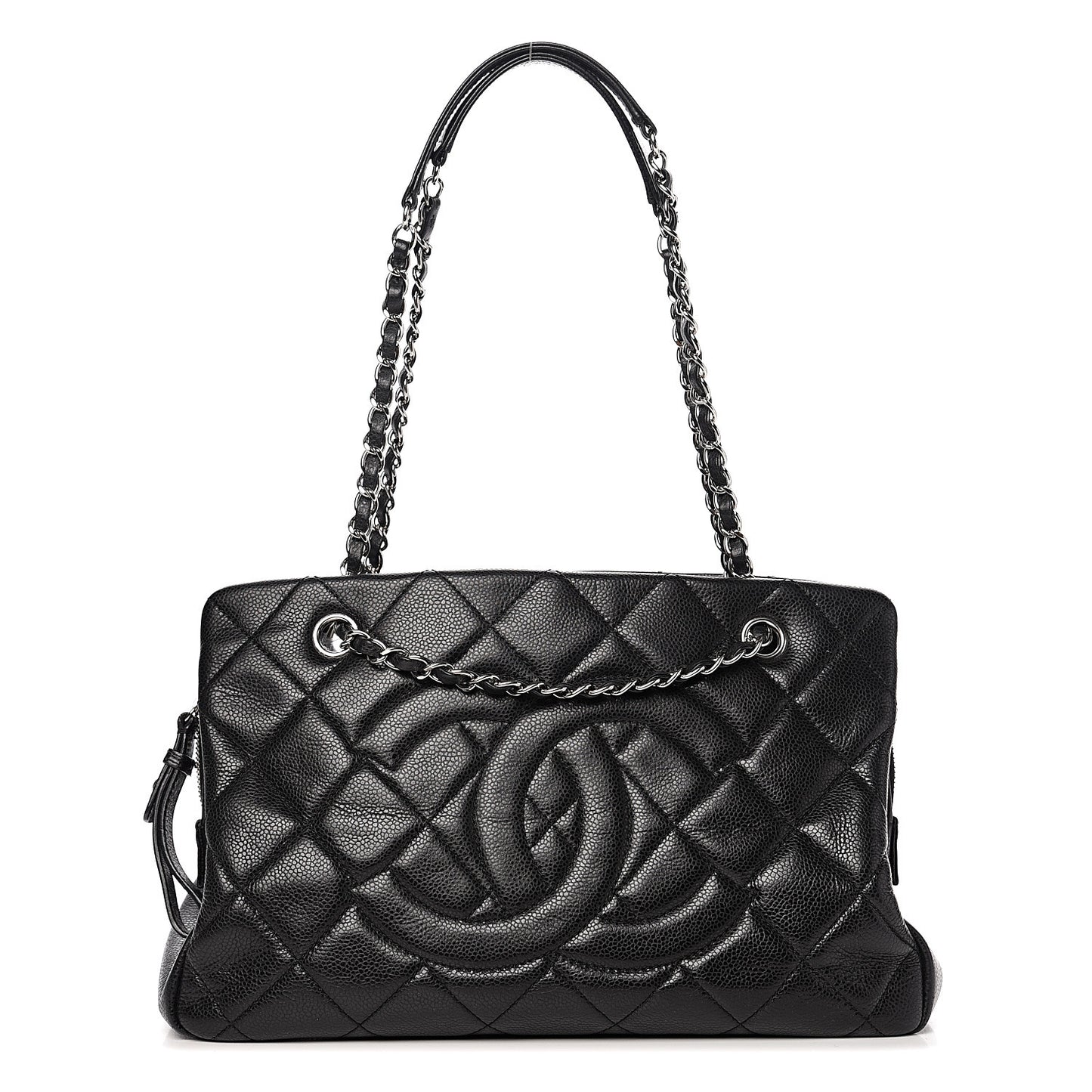 Caviar Quilted CC Timeless Tote Black