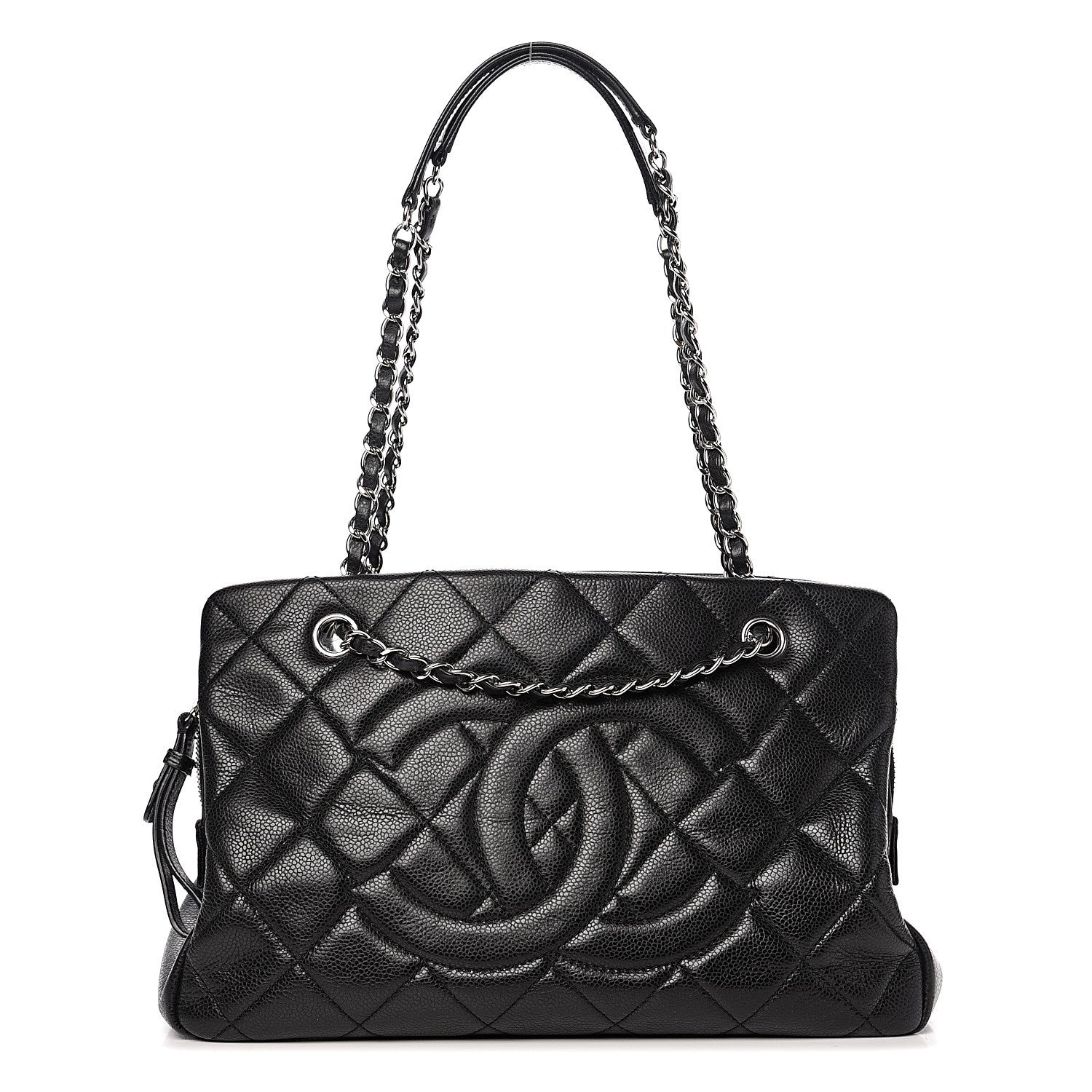 Chanel Caviar Quilted CC Timeless Tote Black 1 of 12