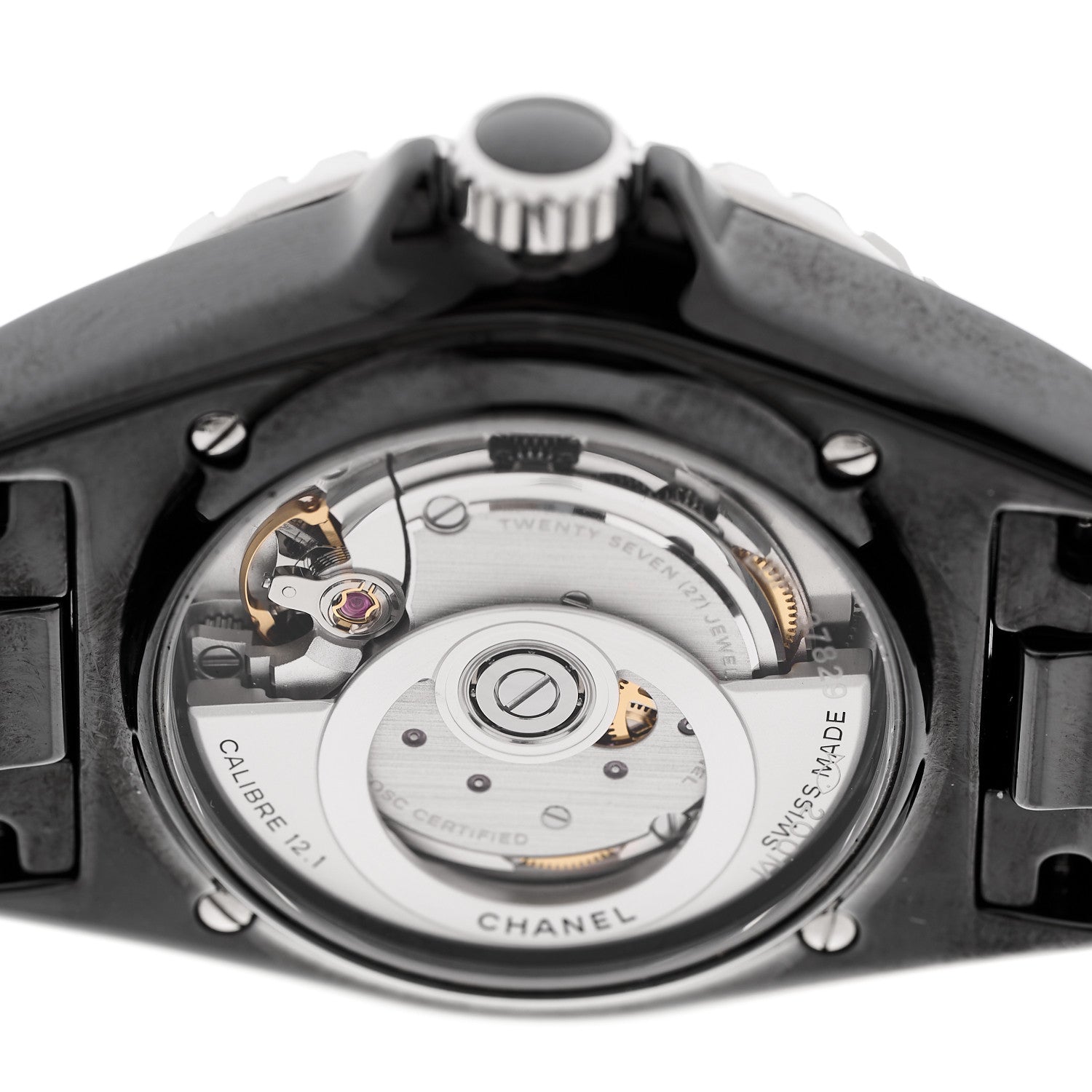 Chanel Stainless Steel Ceramic 38mm J12 Phantom Automatic Watch Black 4 of 4