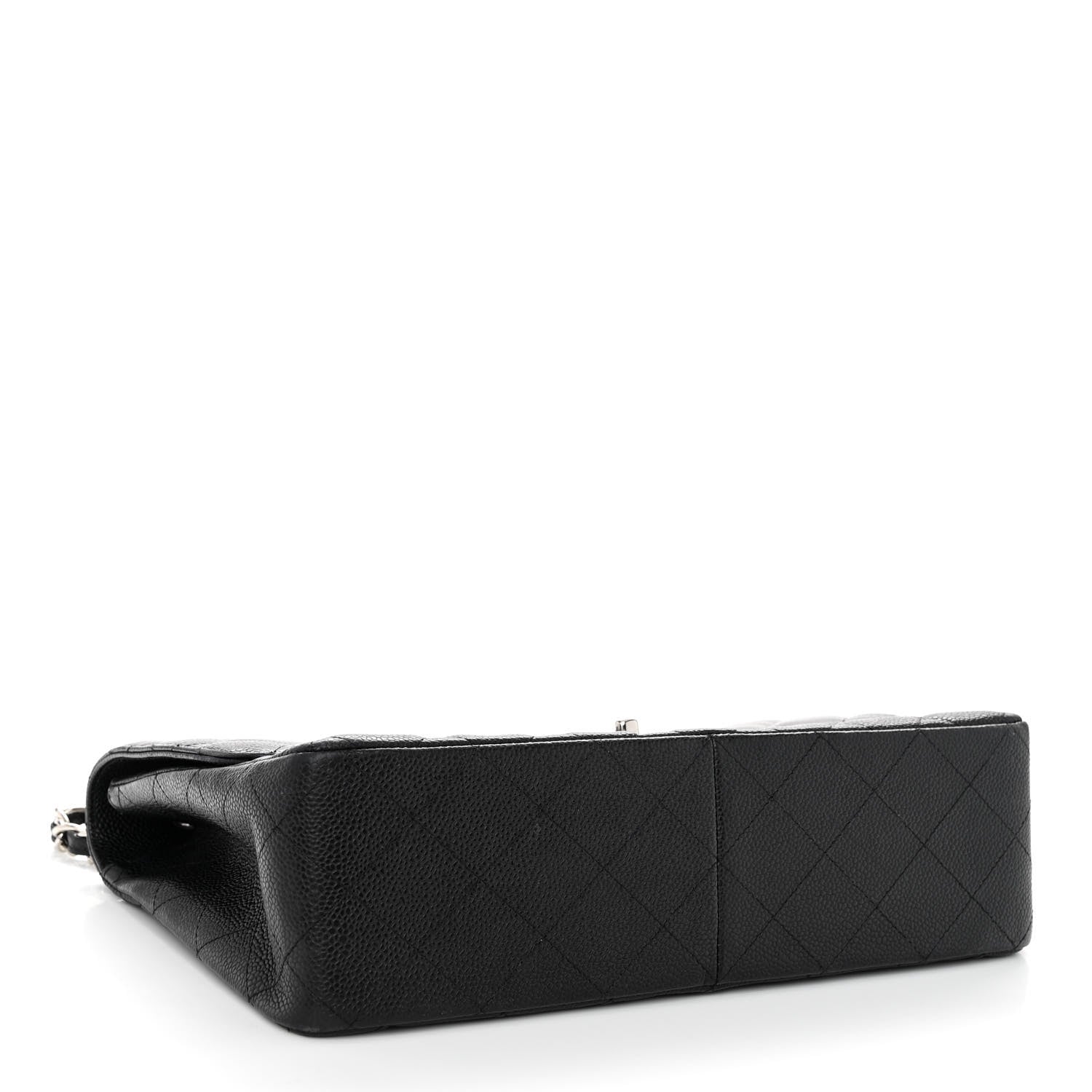 Chanel Caviar Quilted Jumbo Single Flap Black 4 of 10