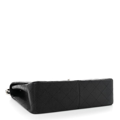 Chanel Caviar Quilted Jumbo Single Flap Black 4 of 10
