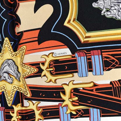 Hermes Silk Brides Et Destin Scarf 90 White Marine Multicolor 4 of 5