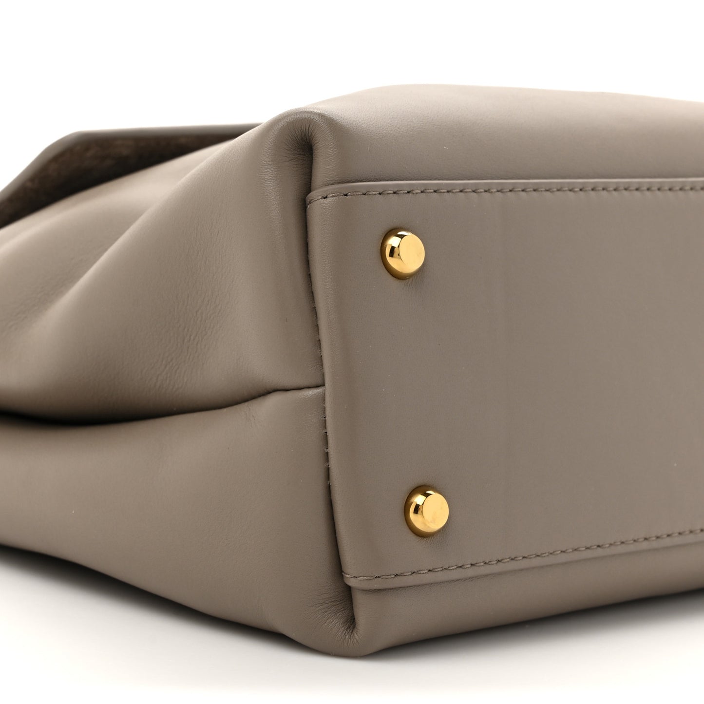 Silky Calfskin Small Ciao Ciao Limestone