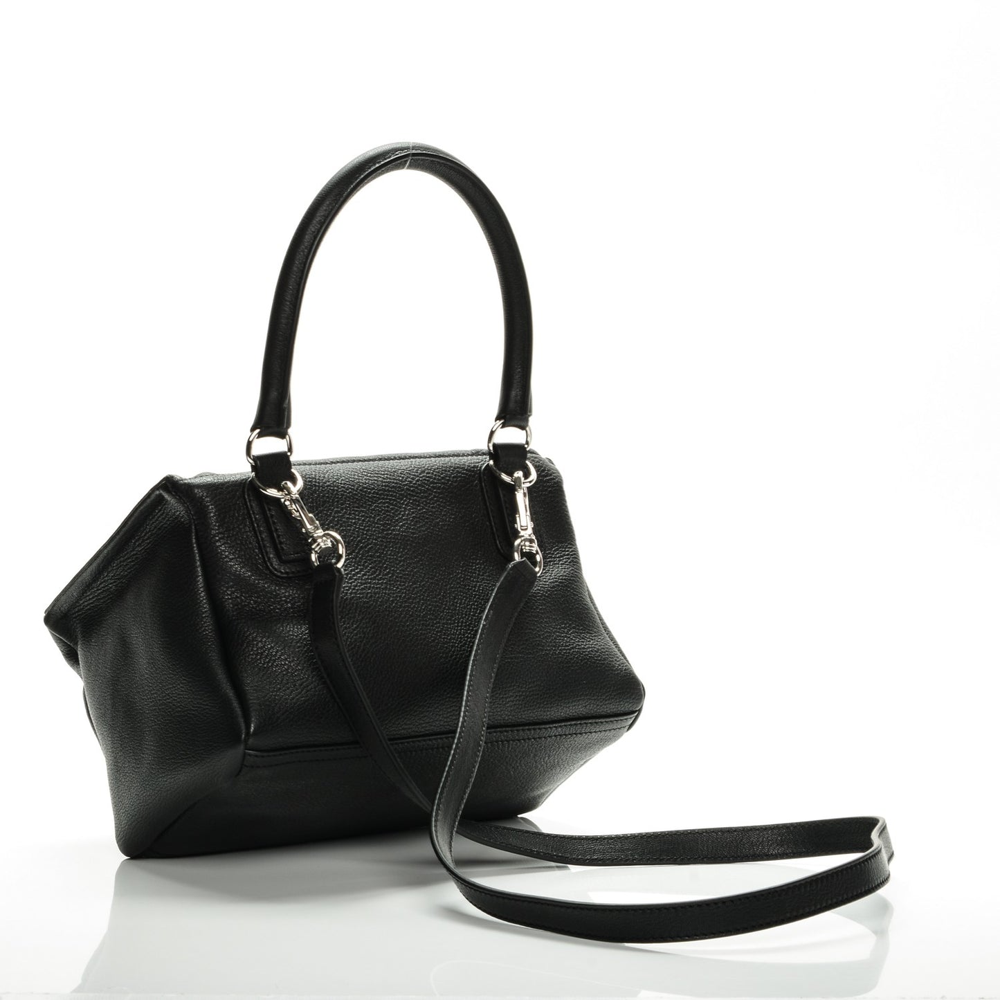 Sugar Goatskin Small Pandora Black