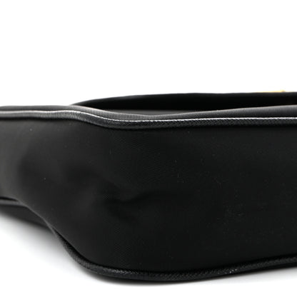 Prada Tessuto Nylon Saffiano Crossbody Bag Black 9 of 10