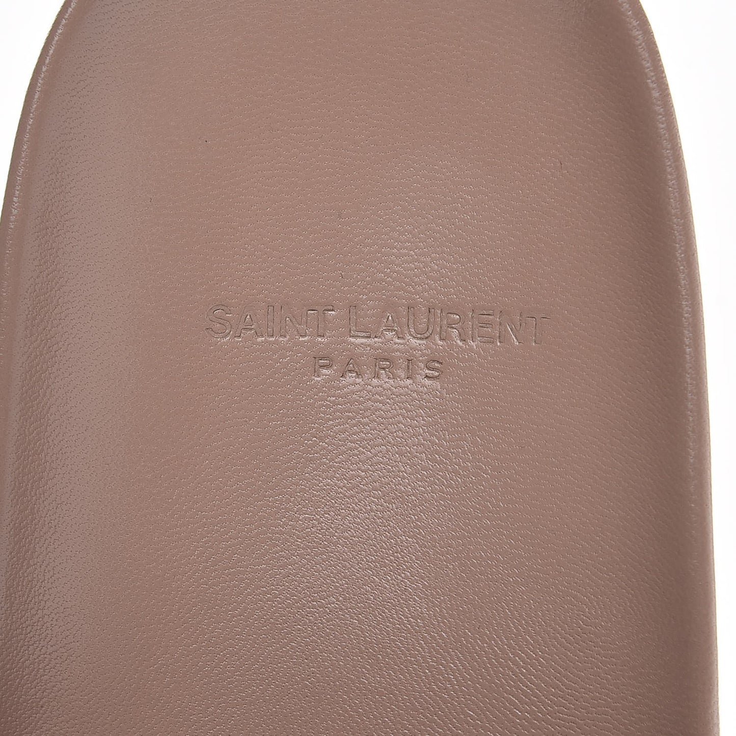 Lambskin Joan Slide Sandals 38 Nude