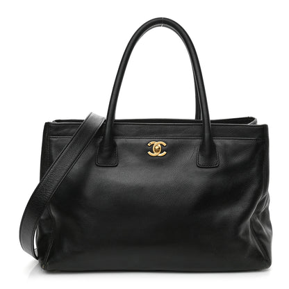 Chanel Calfskin Cerf Executive Shopper Tote Black 1 of 15