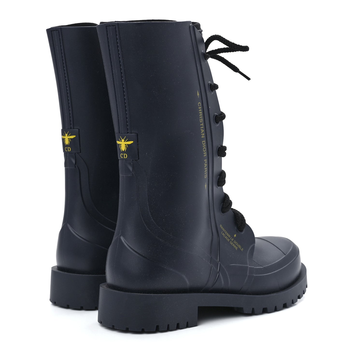 Rubber Diorcamp Low Boots 36 Indigo