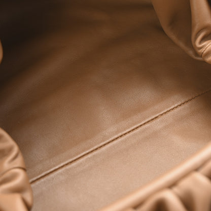 Bottega Veneta Smooth Butter Calf The Pouch Oversized Clutch Teak 5 of 13