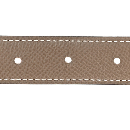 Hermes Swift Epsom 24mm H Cursives Belt 80 32 Gold Etoupe 4 of 6