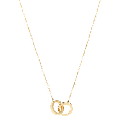 Tiffany 18K Yellow Gold 1837 Interlocking Circles Pendant Necklace 1 of 6