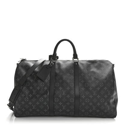 Louis Vuitton Monogram Eclipse Keepall Bandouliere 55 1 of 11