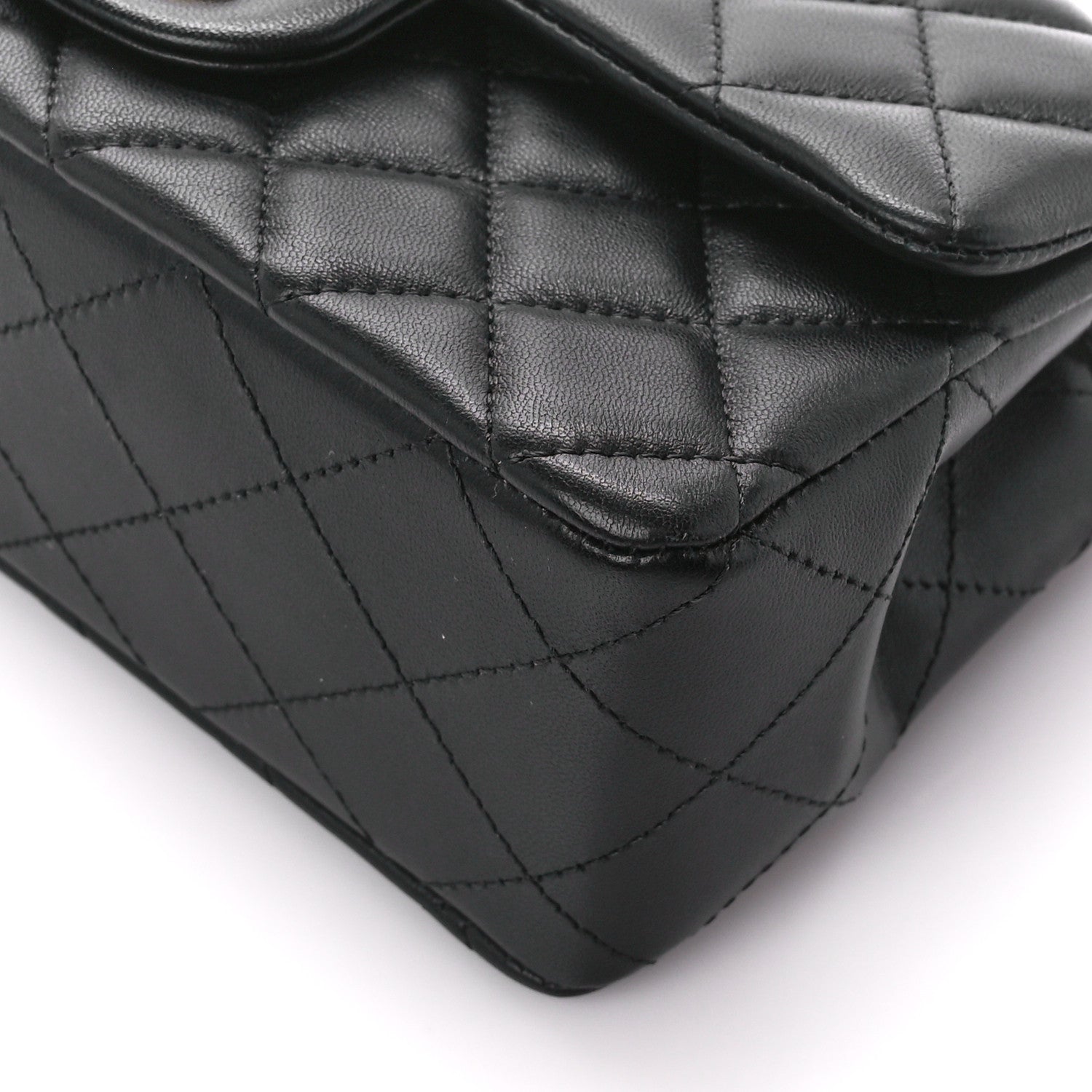 Chanel Lambskin Quilted Mini Rectangular Flap Black 11 of 11