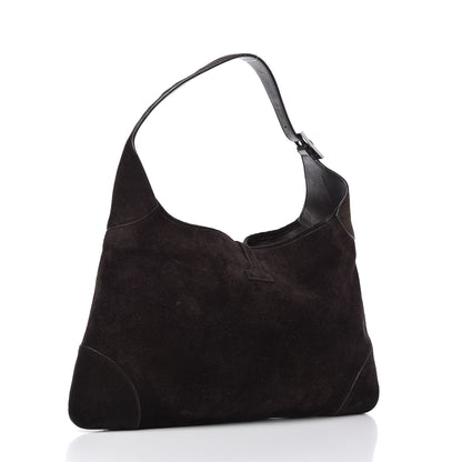 Gucci Suede Jackie Hobo Dark Brown 3 of 10