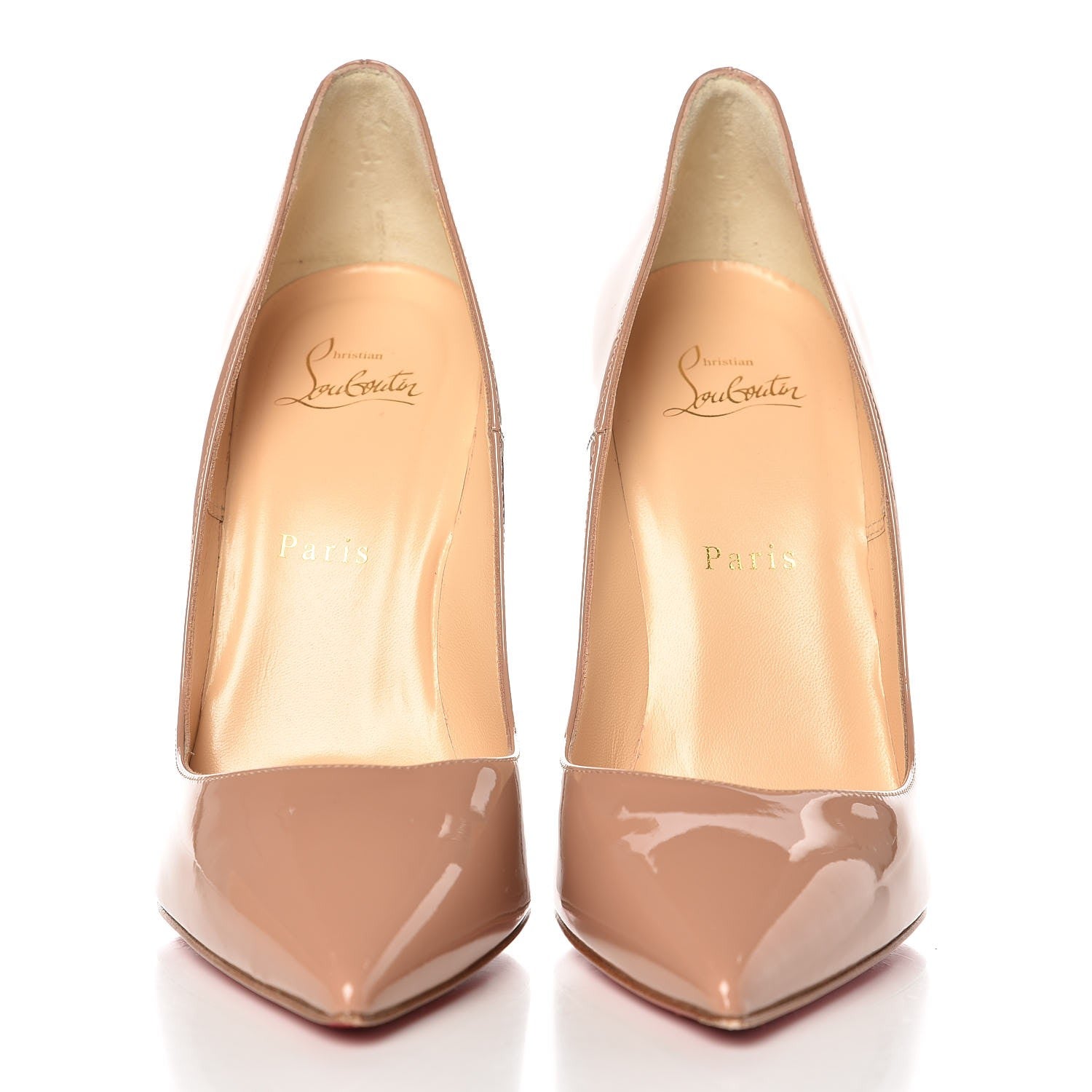Christian Louboutin Patent So Kate 120 Pumps 39 Nude 2 of 14