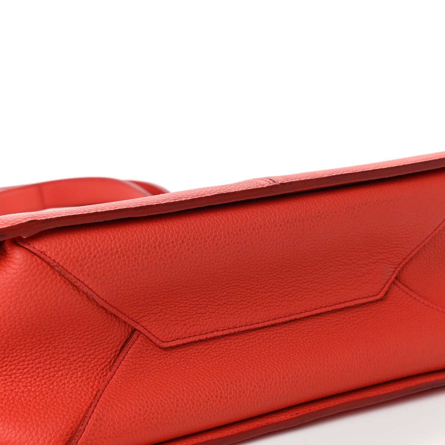 Celine Baby Grained Calfskin Small Tri-Fold Bag Poppy 5 of 5