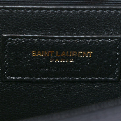 Saint Laurent Grain De Poudre Monogram Cassandre Clutch Black 6 of 7