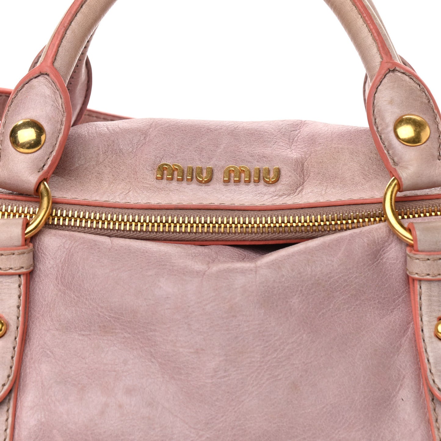 Vitello Lux Large Bow Bag Mughetto