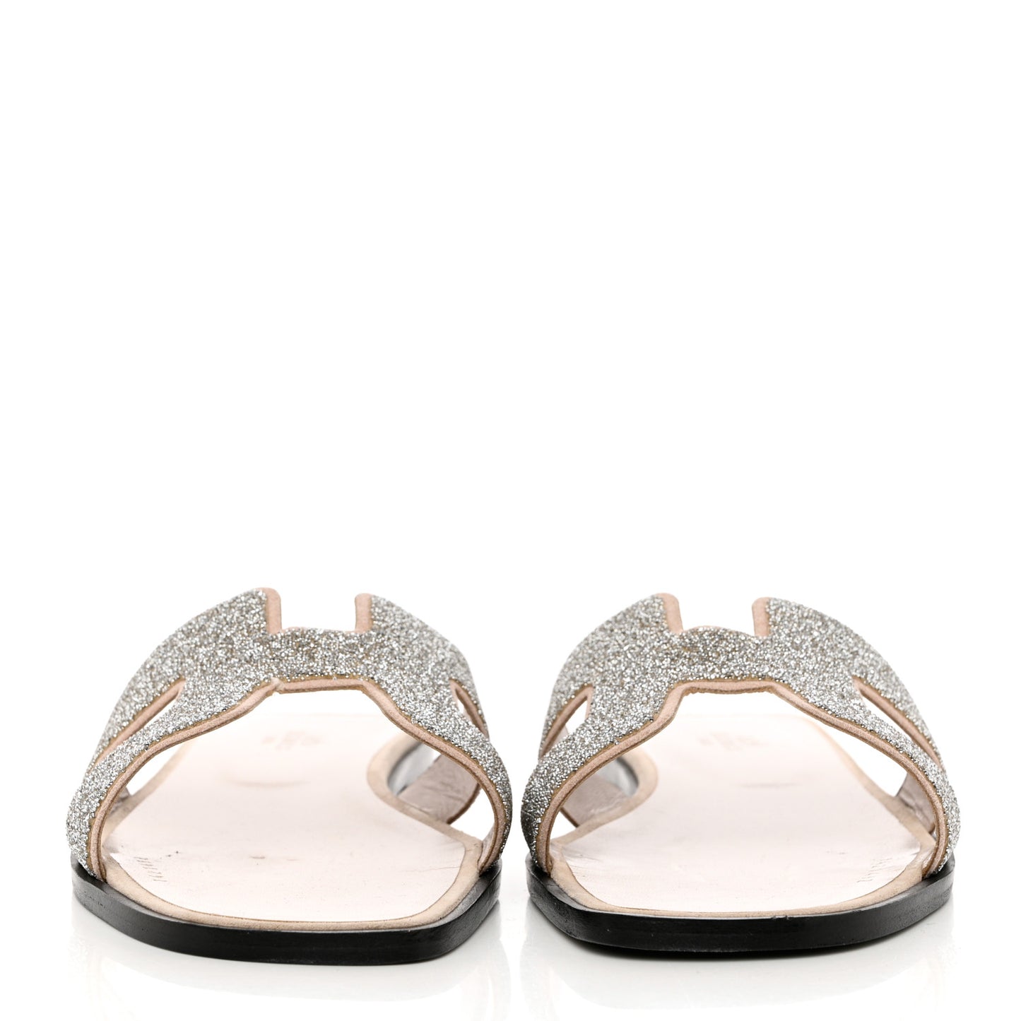 Suede Goatskin Crystal Powder Oran Sandals 39.5