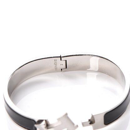 Hermes Enamel Narrow Clic Clac H Bracelet PM Black 6 of 6