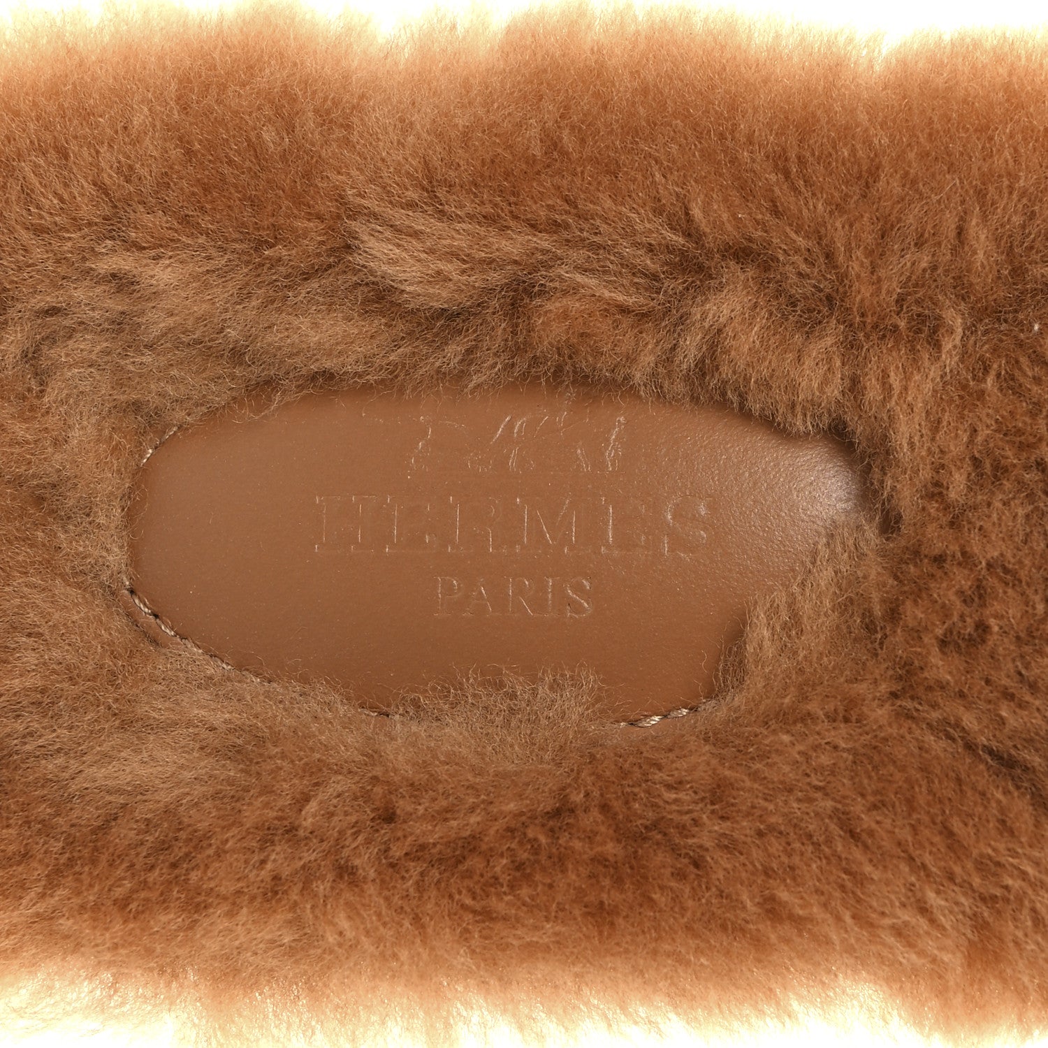 Hermes Woolskin Oran Sandals 37 Naturel 8 of 9