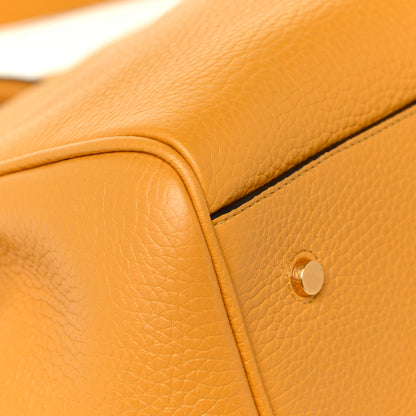 Mulberry Heavy Grain Calfskin Small Belted Bayswater Tote Deep Amber 9 of 14