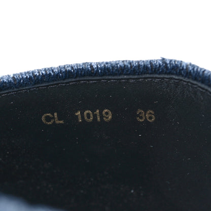 Christian Dior Oblique Denim D-Way Platform Sandal 36 Blue 9 of 9