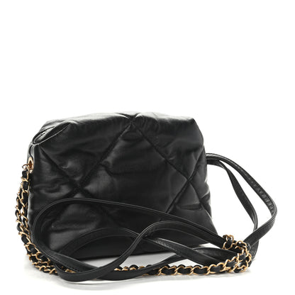 Chanel Lambskin Quilted Small Bowling Bag Black 3 of 10