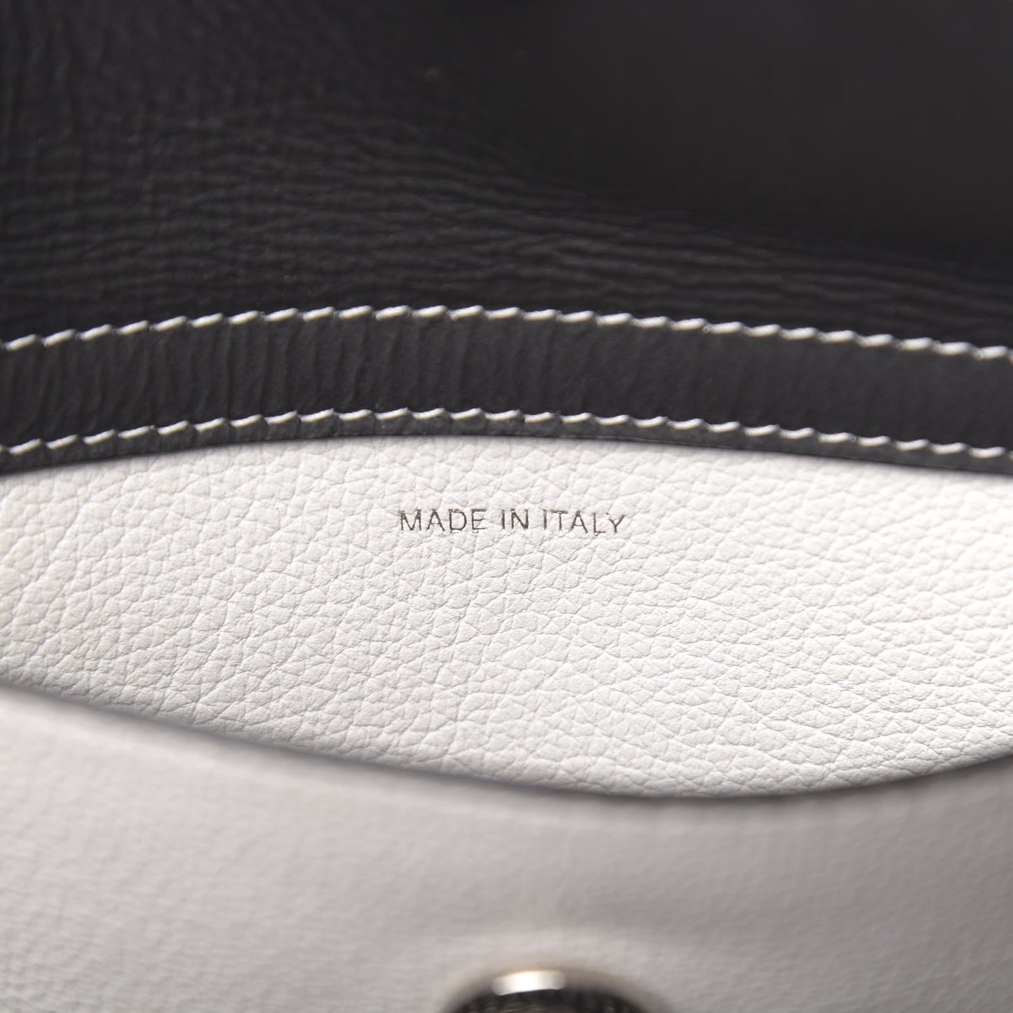 Calfskin Perforated Cannage Dioriva Tote White