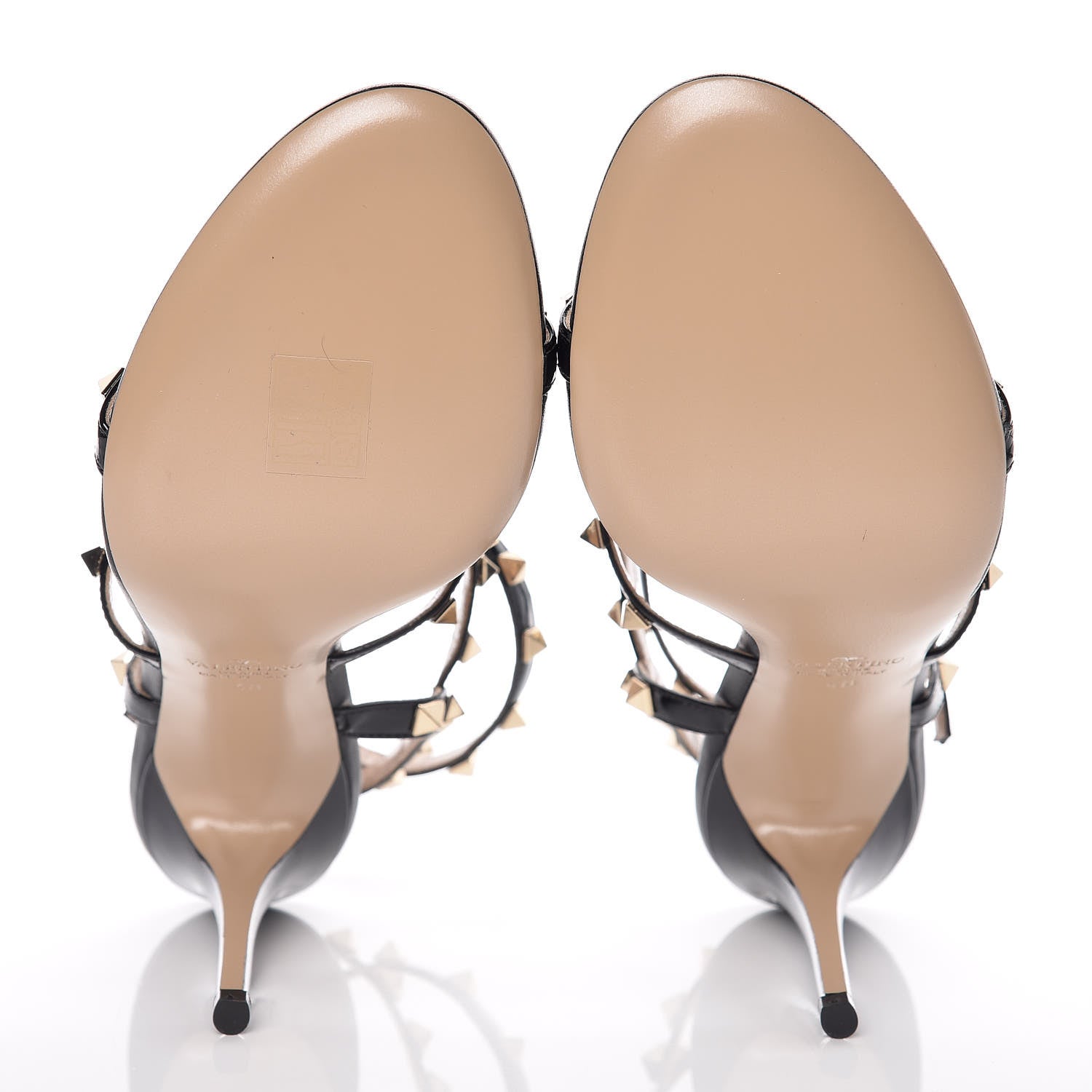 Valentino Garavani Patent Rockstud Gladiator 105mm Sandals 40 Black 5 of 8