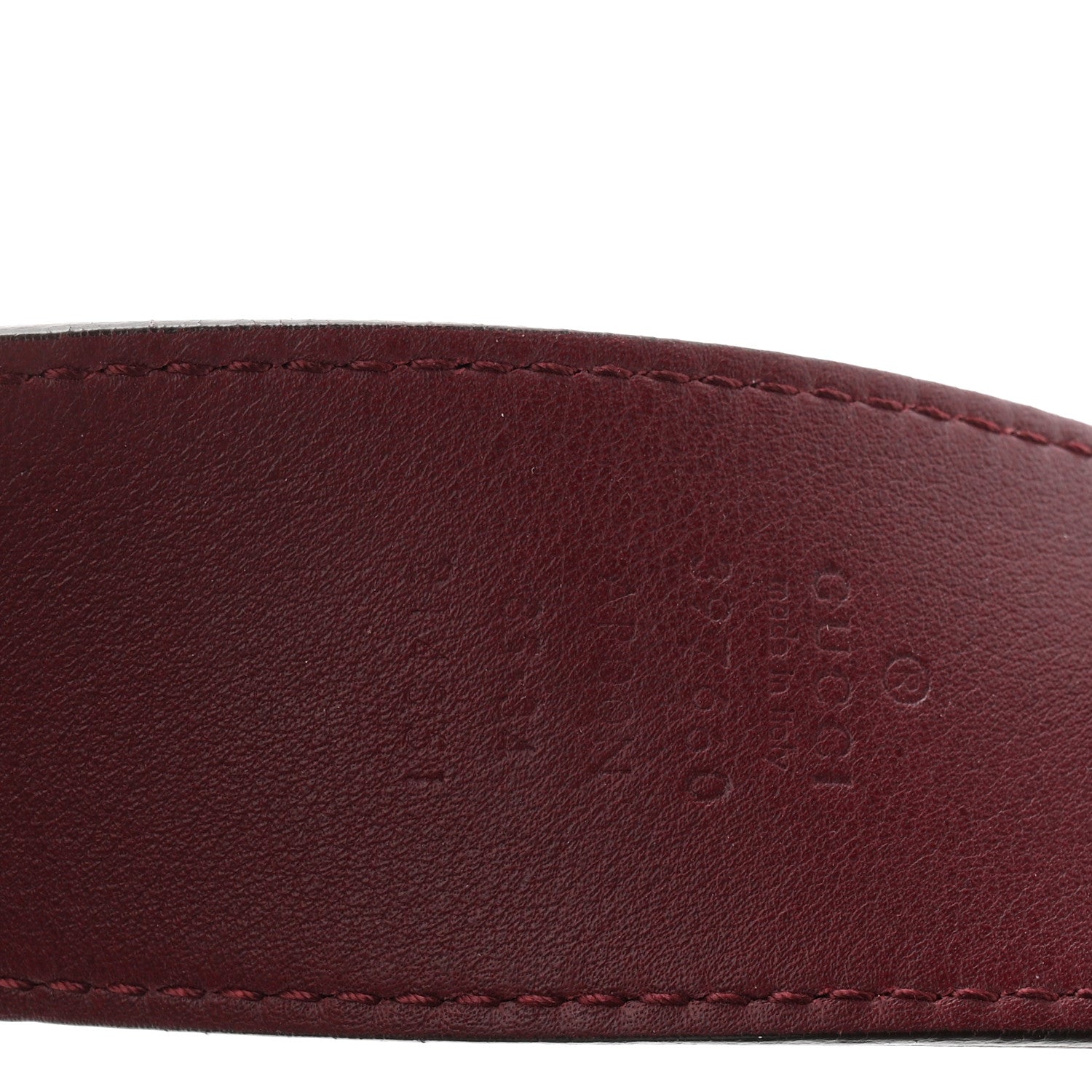 Gucci Moon Calfskin Nickel Double G 40mm Belt 85 34 Strong Red 3 of 5