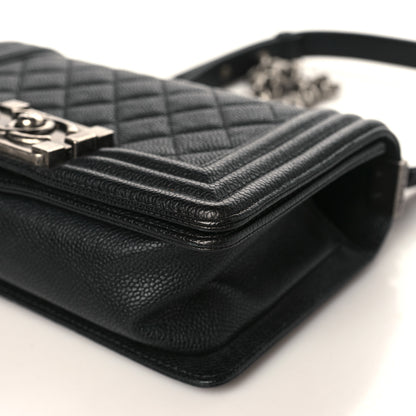 Chanel Caviar Quilted Small Boy Flap Black 8 of 9