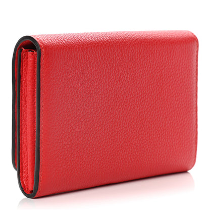 Mulberry Small Classic Grain Medium Continental French Wallet Red 3 of 10