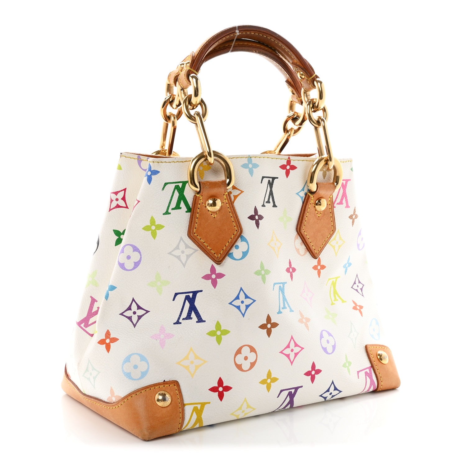 Louis Vuitton Monogram Multicolor Audra White 2 of 8