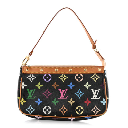 Louis Vuitton Monogram Multicolor Pochette Accessories Black 1 of 16
