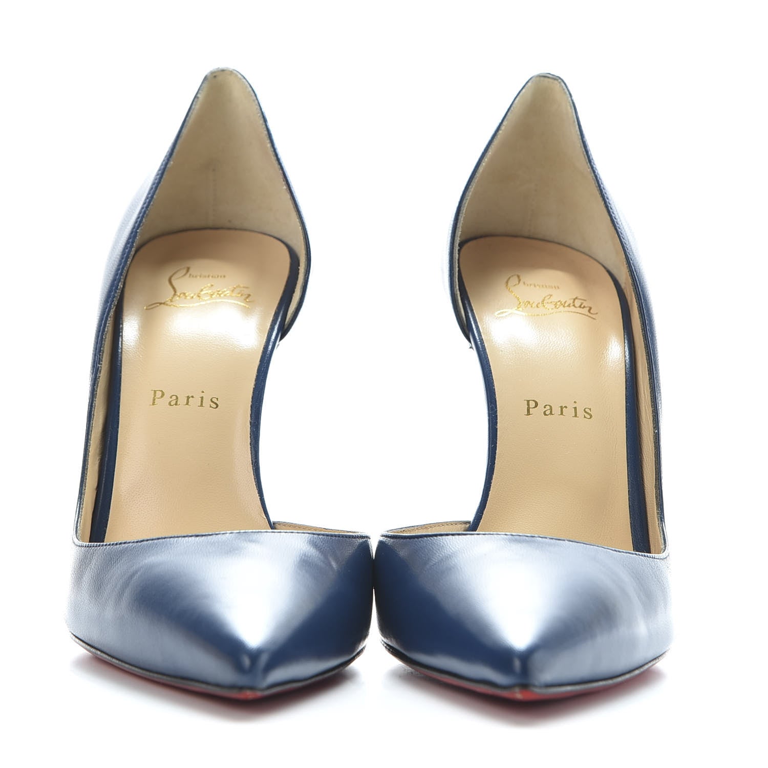 Christian Louboutin Shiny Nappa Iriza 100 Pumps 39.5 Espadon 3 of 9
