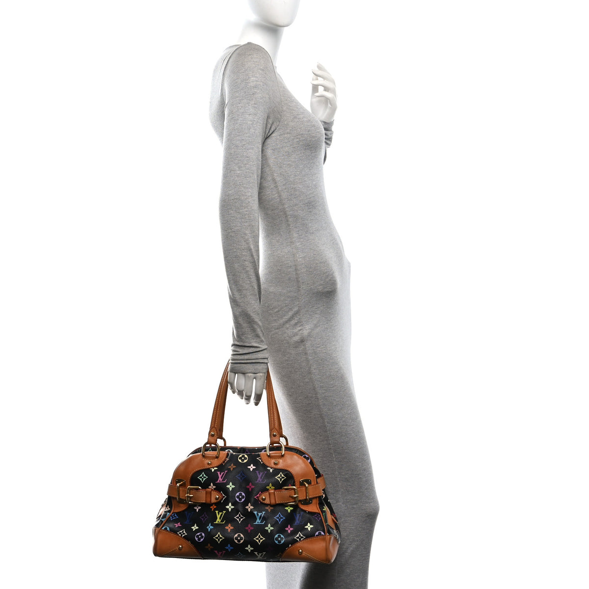 Louis Vuitton Monogram Multicolor Claudia Black 2 of 10