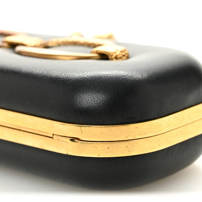 Alexander McQueen Nappa Chain Knuckle Box Clutch Black 9 of 9