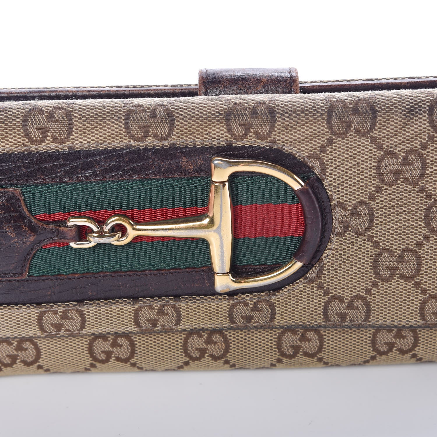 Gucci Monogram Hasler Continental Wallet Dark Brown 11 of 23