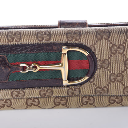 Gucci Monogram Hasler Continental Wallet Dark Brown 11 of 23