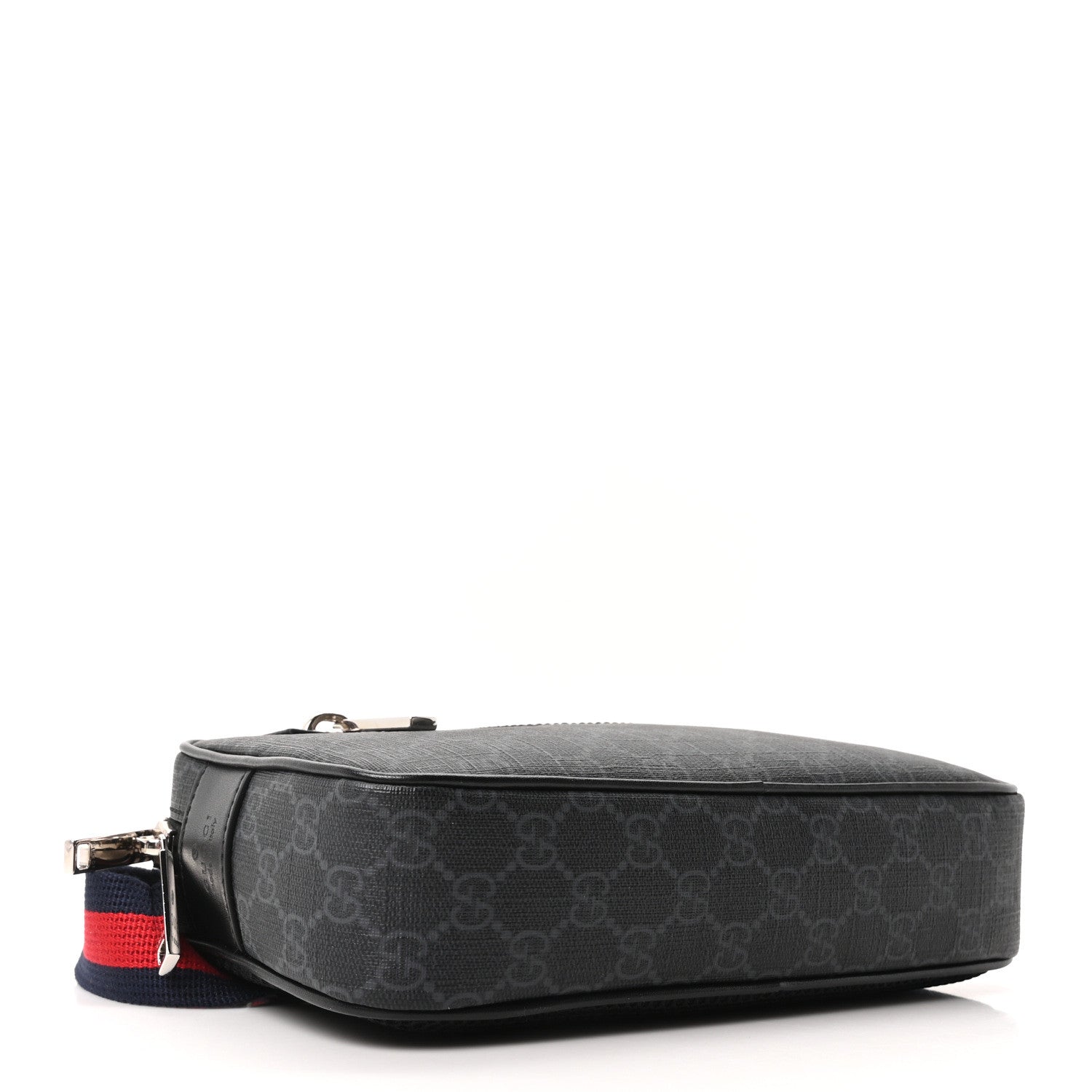 Gucci Soft GG Supreme Monogram Web Belt Bag Black Grey 4 of 10