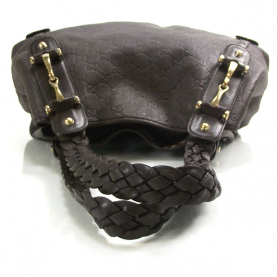 Guccissima Leather Pelham Chocolate Brown