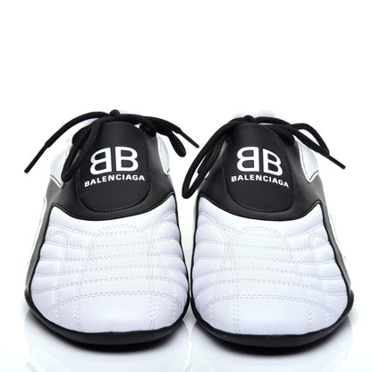 Balenciaga Matte Calfskin Womens Zen Sneaker 39 White Black 2 of 9