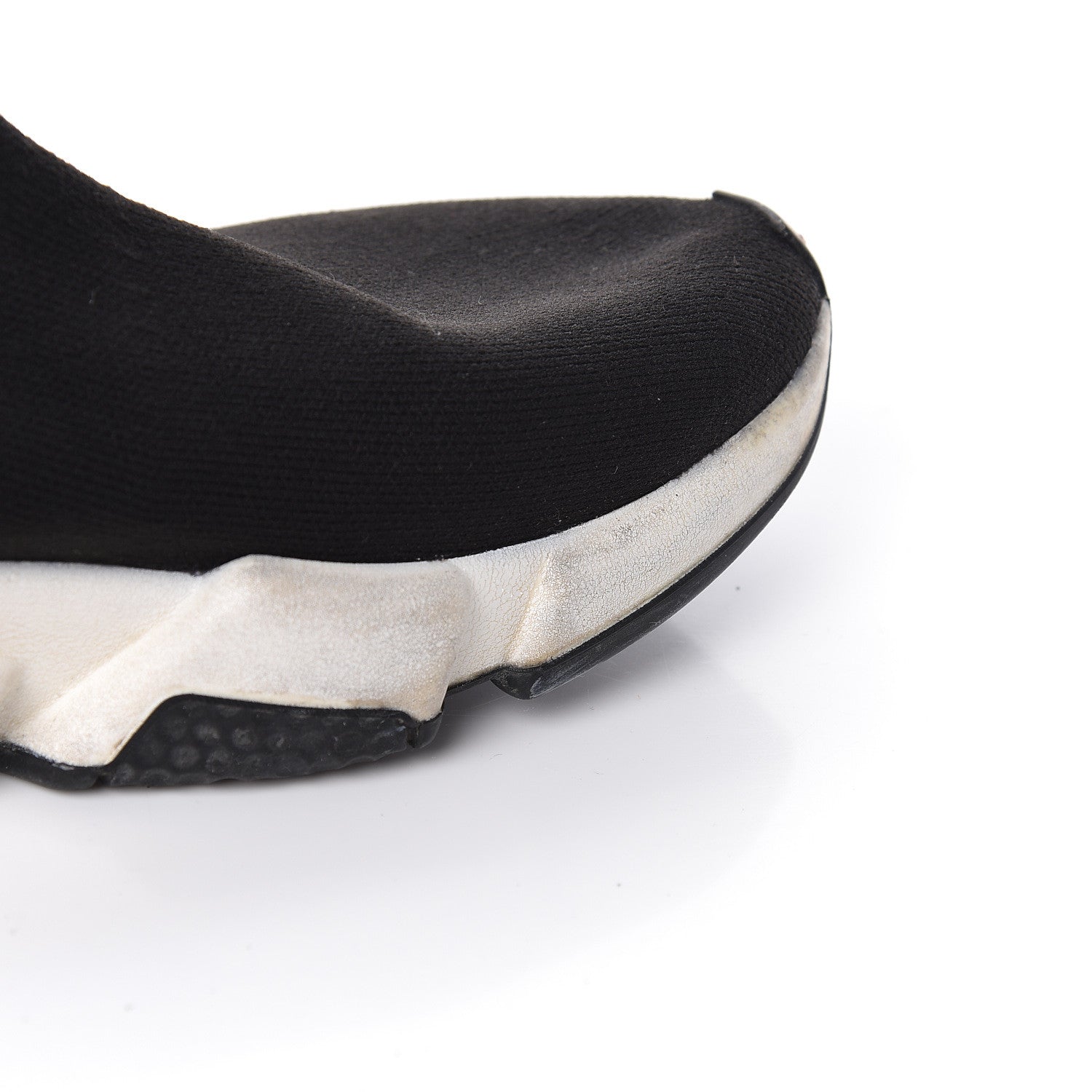 Balenciaga Neoprene Knit Womens Speed Sneakers 36 Black White 10 of 18