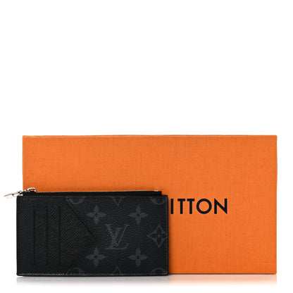 Louis Vuitton Taigarama Coin Card Holder Black 8 of 8