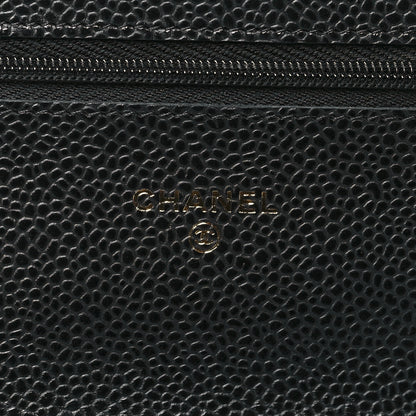 Chanel Caviar Quilted Wallet on Chain WOC Black 6 of 12
