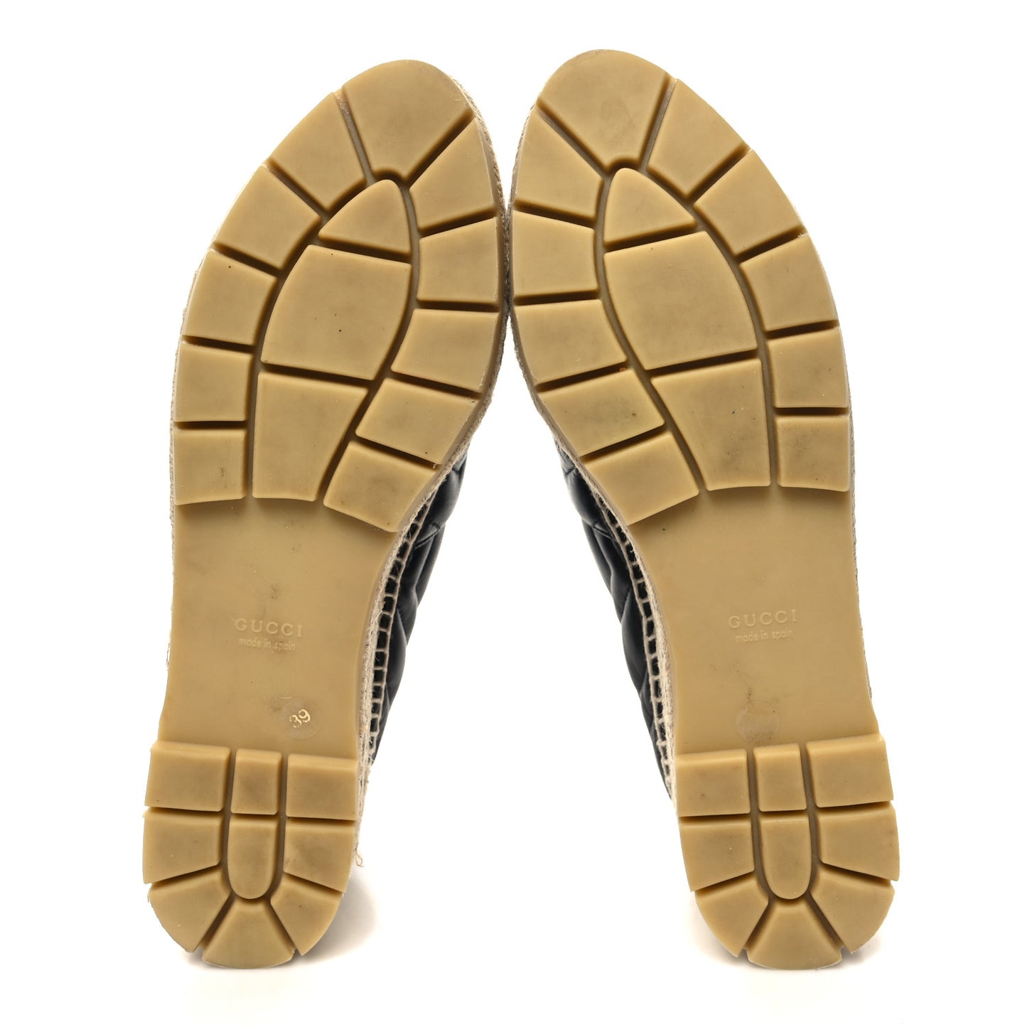 Nappa Matelasse GG Marmont Platform Espadrilles 39 Black