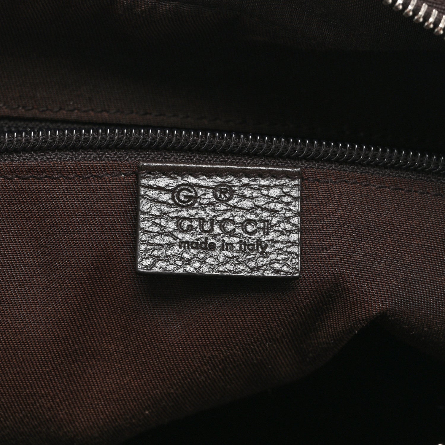 Gucci Monogram Dollar Calfskin Large Camera Case Beige Ebony Testa di Moro Marrone Scuro 6 of 11