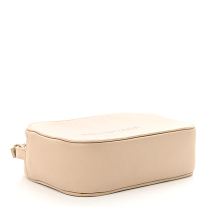 Balenciaga Calfskin Logo XS Everyday Camera Bag Light Beige Black 4 of 12